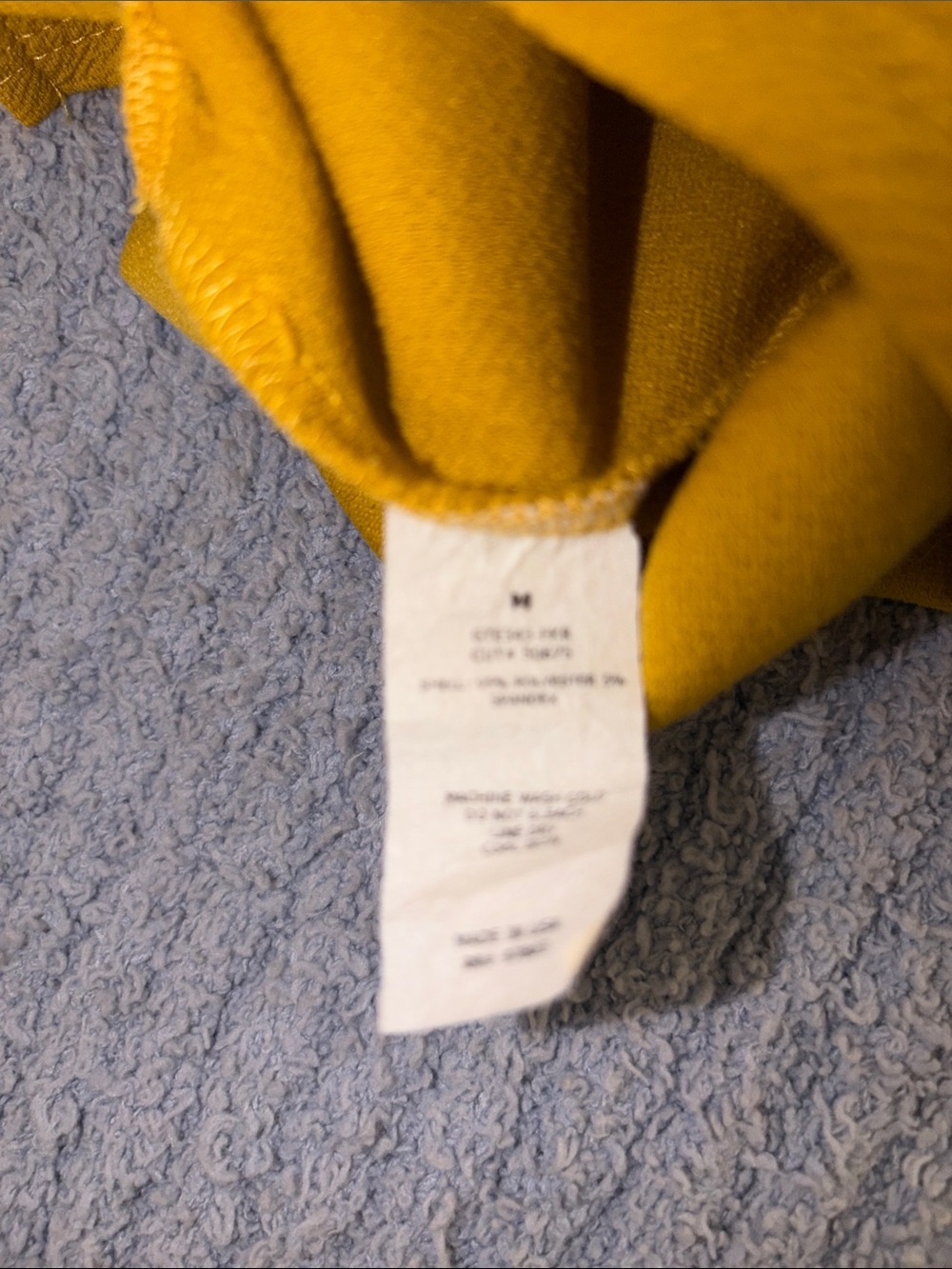 Green Envelope Mustard Textured Boatneck Long Sleeve Top - Picture 9 of 13